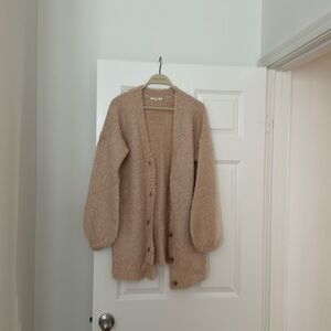 Tularosa Clementine Cardigan in Blush. Size XS